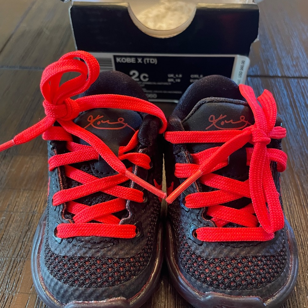 Nike Kobe X Black and Red Sneakers